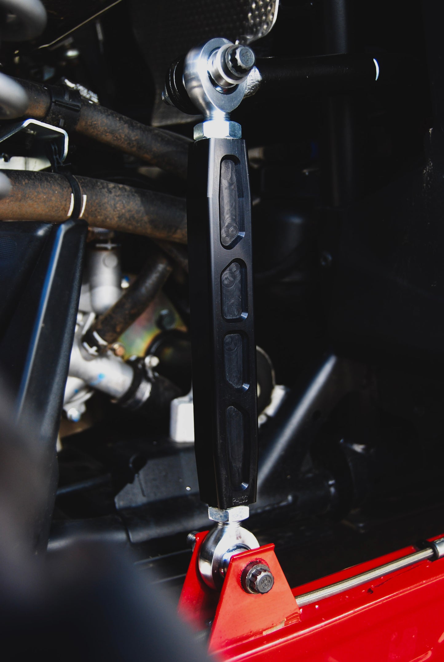 POCKETED POLARIS RZR HIGH CLEARANCE RADIUS ROD SET SUSPENSION BILLET ALUMINUM MADE IN USA SWAY BAR LINKS